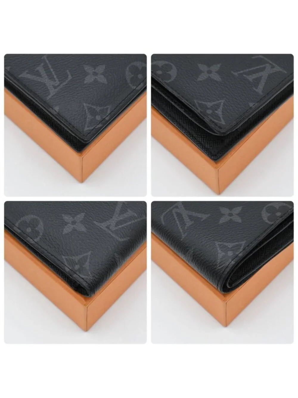 Louis Vuitton Eclipse Portefeuille Marco Bifold Wallet Black